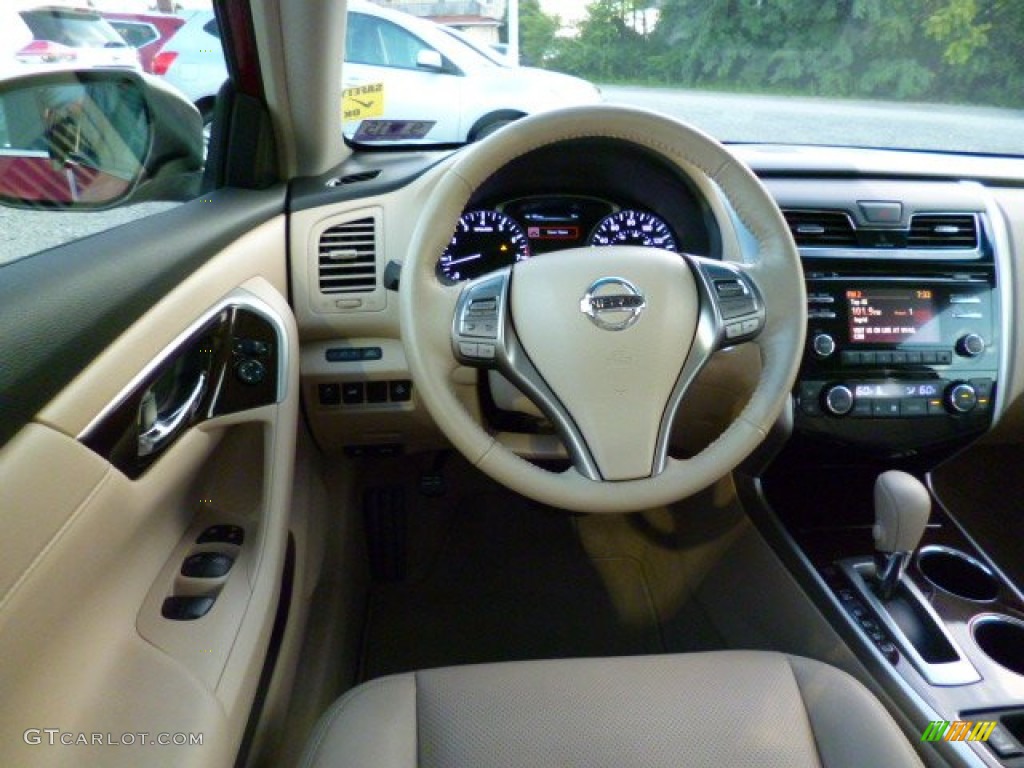2013 Altima 2.5 SL - Cayenne Red / Beige photo #6