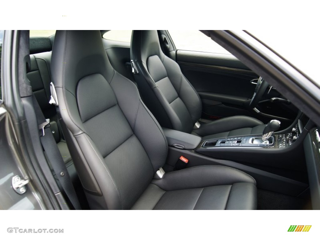 Black Interior 2014 Porsche 911 Turbo S Coupe Photo #97063526