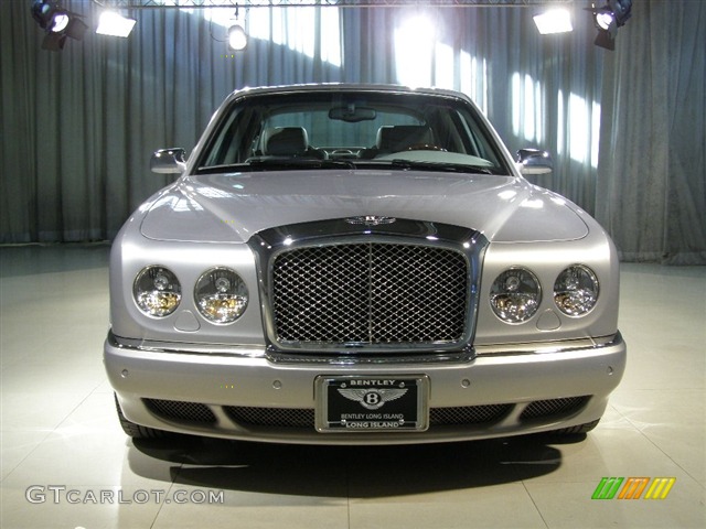 2005 Bentley Arnage R Mulliner, Silver Storm / Cinder/Burr Walnut, Front 2005 Bentley Arnage R Mulliner Parts