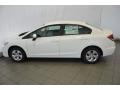 Taffeta White 2014 Honda Civic LX Sedan Exterior