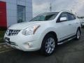 2011 Pearl White Nissan Rogue SV AWD  photo #1