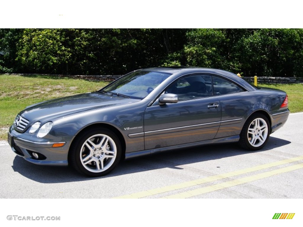 Flint Grey Metallic 2005 Mercedes-Benz CL 55 AMG Exterior Photo #97065989