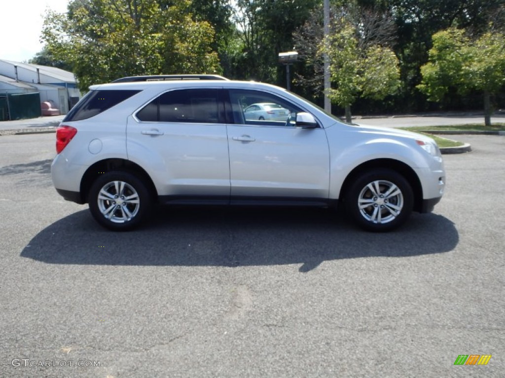 2010 Equinox LT AWD - Silver Ice Metallic / Jet Black/Brownstone photo #4