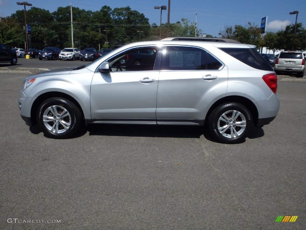 2010 Equinox LT AWD - Silver Ice Metallic / Jet Black/Brownstone photo #8