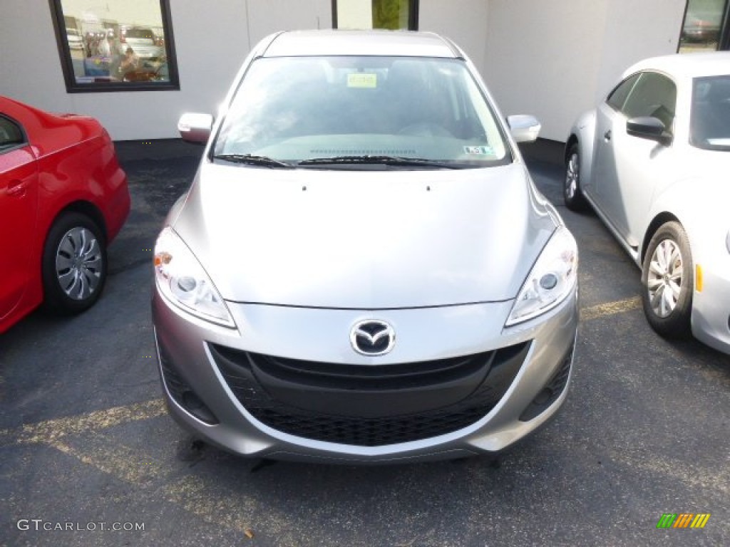 2013 MAZDA5 Sport - Liquid Silver Metallic / Black photo #2