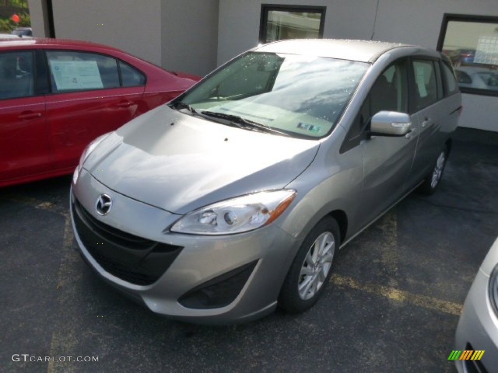 2013 MAZDA5 Sport - Liquid Silver Metallic / Black photo #3