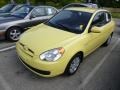 2010 Mellow Yellow Hyundai Accent GS 3 Door  photo #3