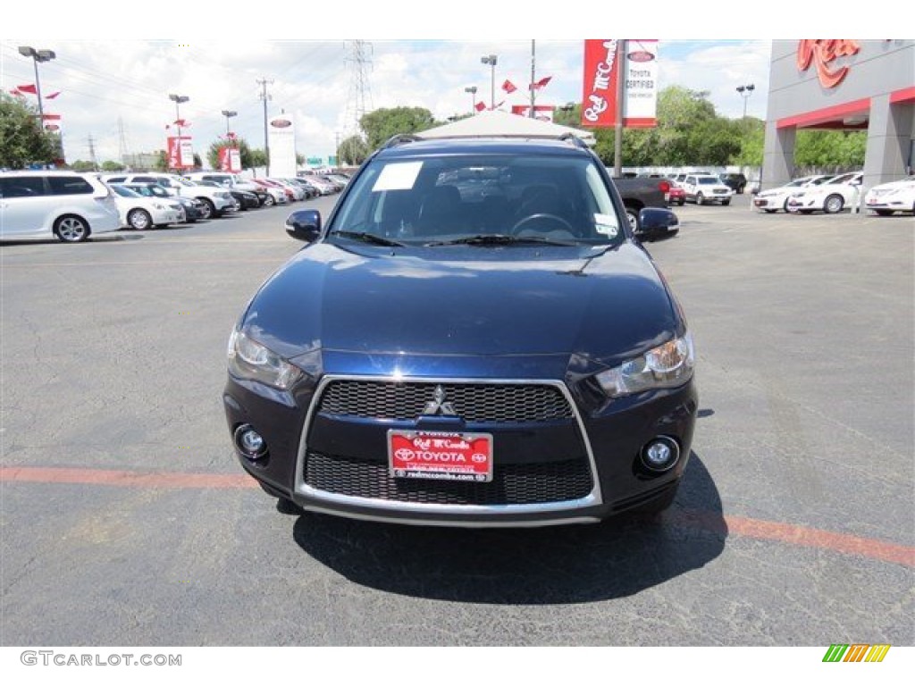 2010 Outlander SE - Cosmic Blue Metallic / Black photo #2