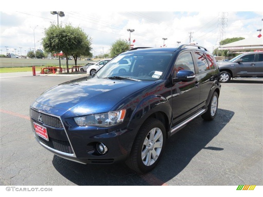2010 Outlander SE - Cosmic Blue Metallic / Black photo #3