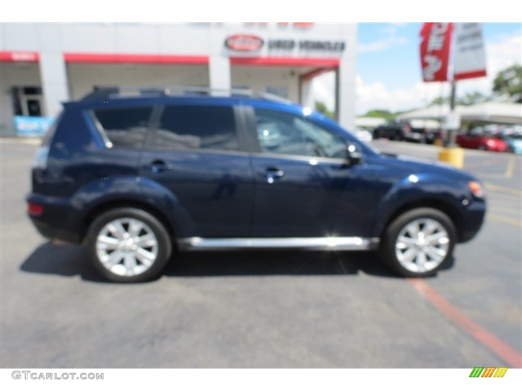 2010 Outlander SE - Cosmic Blue Metallic / Black photo #8