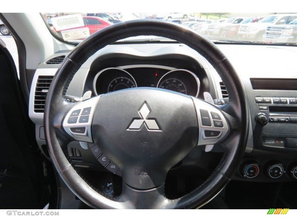 2010 Outlander SE - Cosmic Blue Metallic / Black photo #17