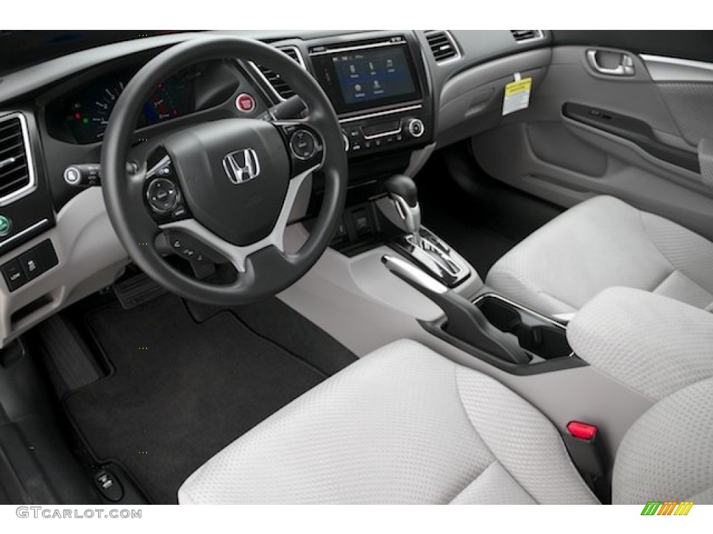 Gray Interior 2014 Honda Civic Hybrid Sedan Photo #97072819