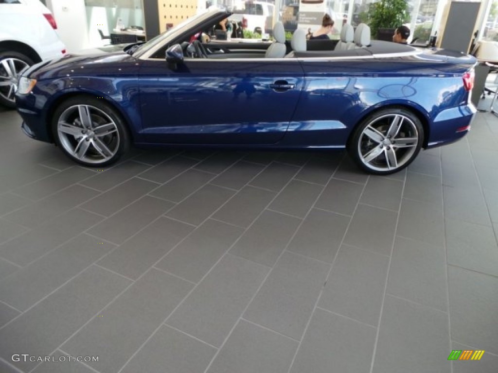 Scuba Blue Metallic 2015 Audi A3 2.0 Premium Plus quattro Cabriolet Exterior Photo #97074739
