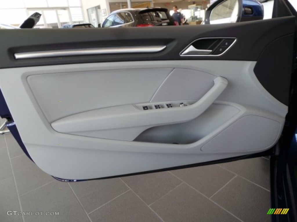 2015 Audi A3 2.0 Premium Plus quattro Cabriolet Titanium Gray Door Panel Photo #97074751
