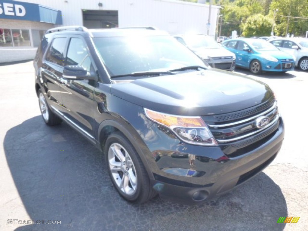 2014 Explorer Limited 4WD - Tuxedo Black / Charcoal Black photo #2