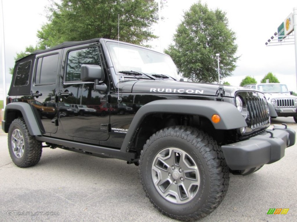 Black 2015 Jeep Wrangler Unlimited Rubicon 4x4 Exterior Photo #97078325