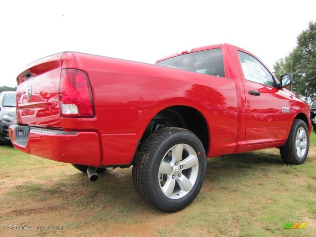 2014 1500 Tradesman Regular Cab - Flame Red / Black/Diesel Gray photo #3