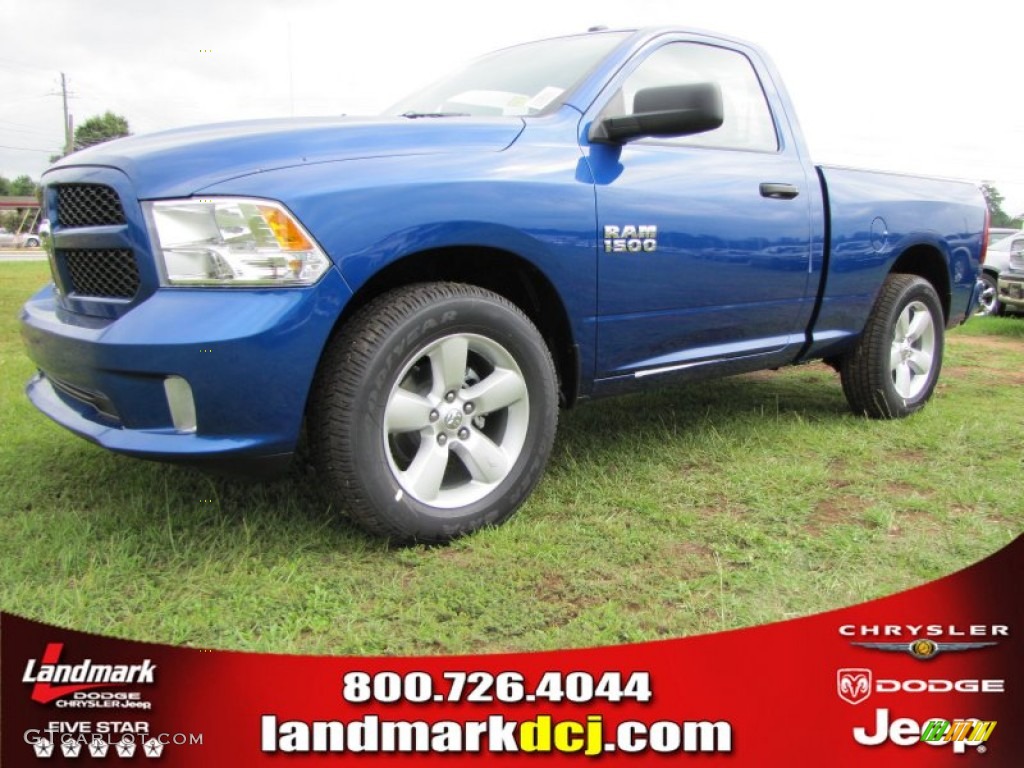 2014 1500 Tradesman Regular Cab - Blue Streak Pearl Coat / Black/Diesel Gray photo #1