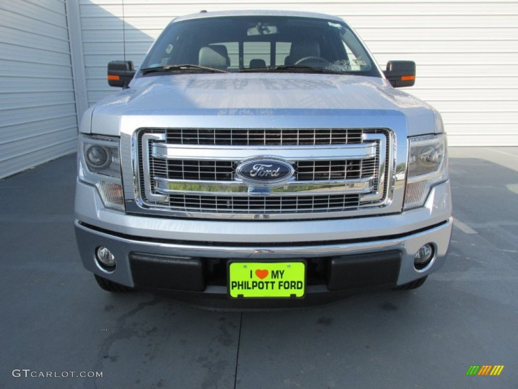 2014 F150 XLT SuperCrew - Ingot Silver / Steel Grey photo #8