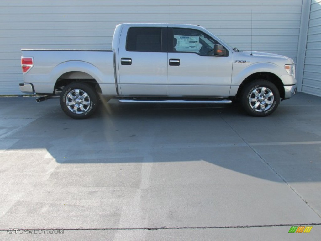 2014 F150 XLT SuperCrew - Ingot Silver / Steel Grey photo #3