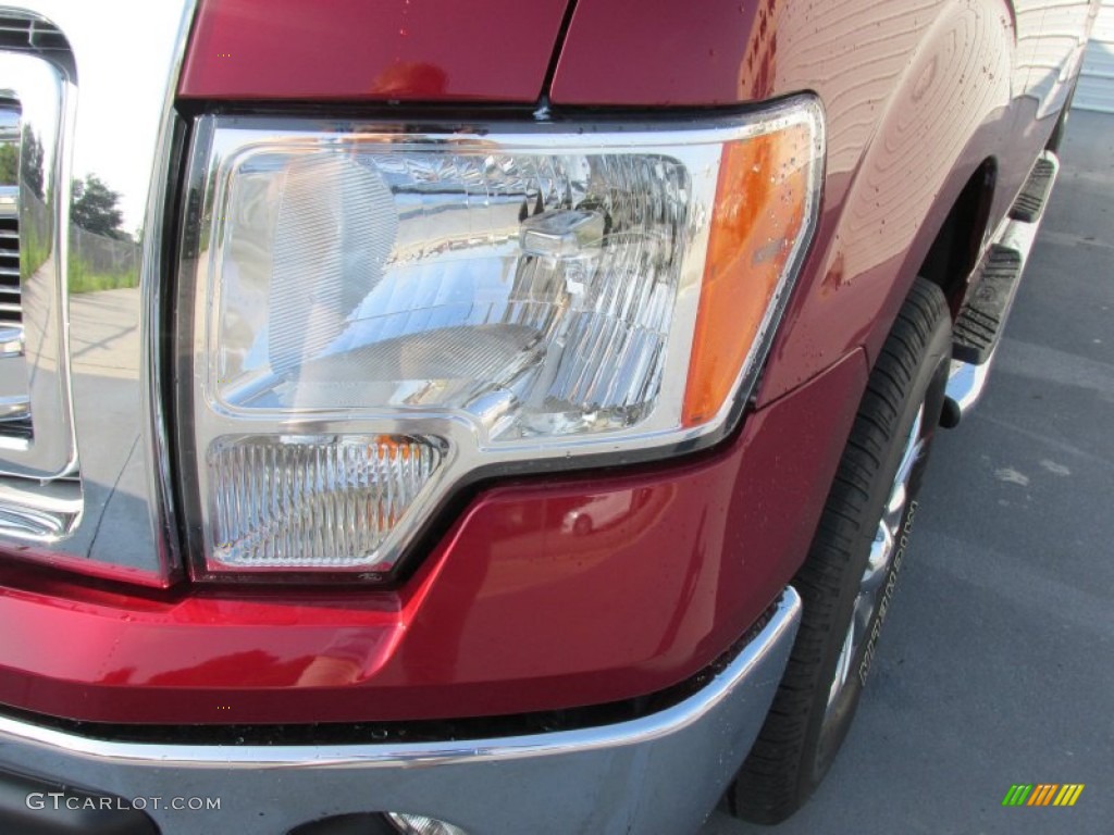 2014 F150 XLT SuperCrew - Ruby Red / Steel Grey photo #9