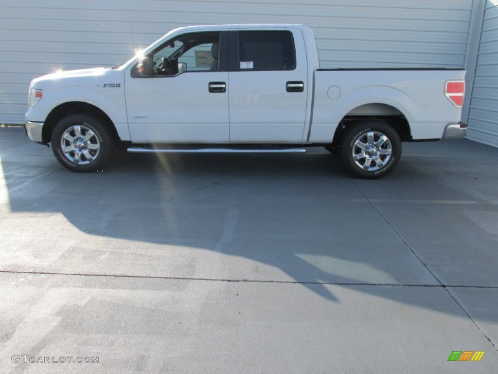 2014 F150 XLT SuperCrew - Oxford White / Steel Grey photo #6