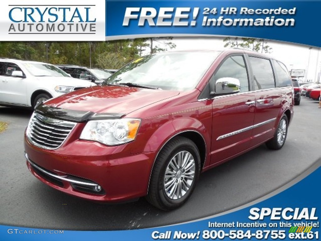2014 Town & Country Touring-L - Deep Cherry Red Crystal Pearl / Dark Frost Beige/Medium Frost Beige photo #1