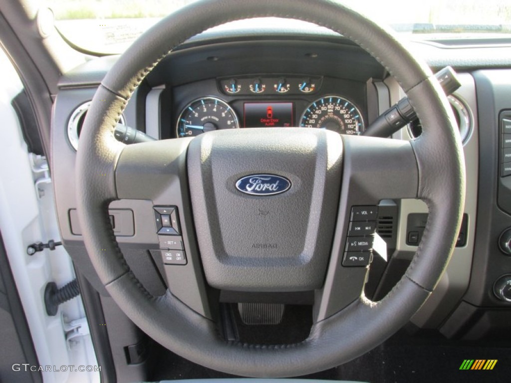 2014 F150 XLT SuperCrew - Oxford White / Steel Grey photo #34