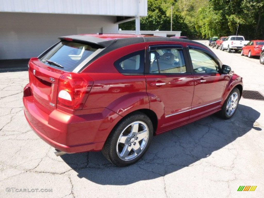 2007 Caliber R/T AWD - Inferno Red Crystal Pearl / Pastel Pebble Beige photo #8