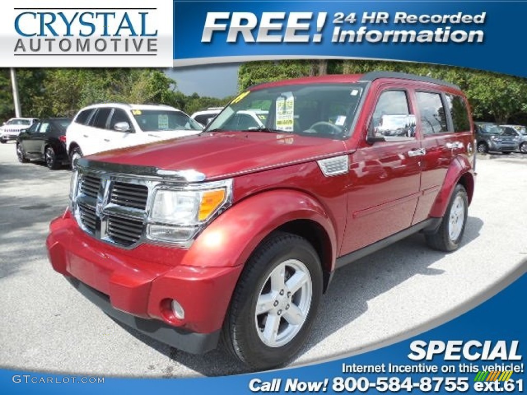2009 Nitro SE - Inferno Red Crystal Pearl / Dark Slate Gray photo #1