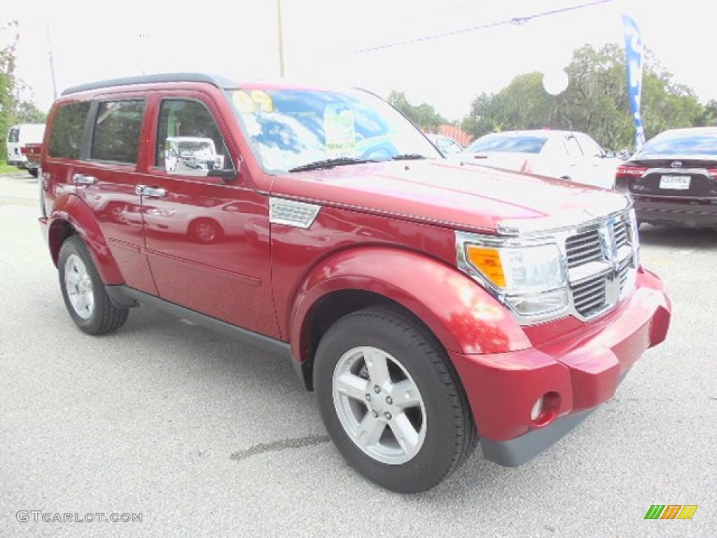 2009 Nitro SE - Inferno Red Crystal Pearl / Dark Slate Gray photo #12