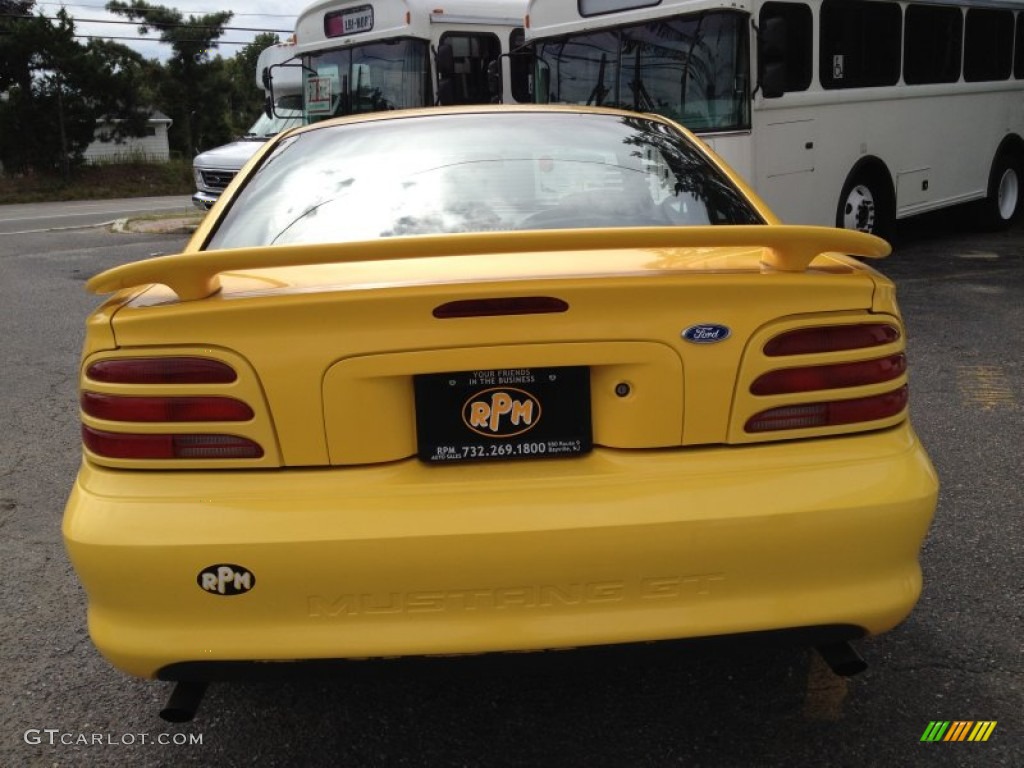 1994 Mustang GT Coupe - Canary Yellow / Black photo #14