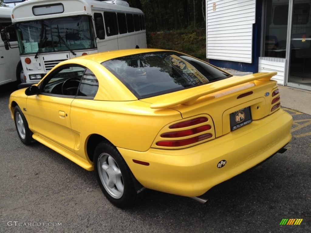 1994 Mustang GT Coupe - Canary Yellow / Black photo #15
