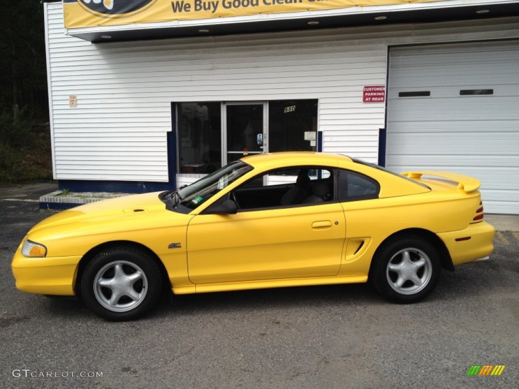 1994 Mustang GT Coupe - Canary Yellow / Black photo #17