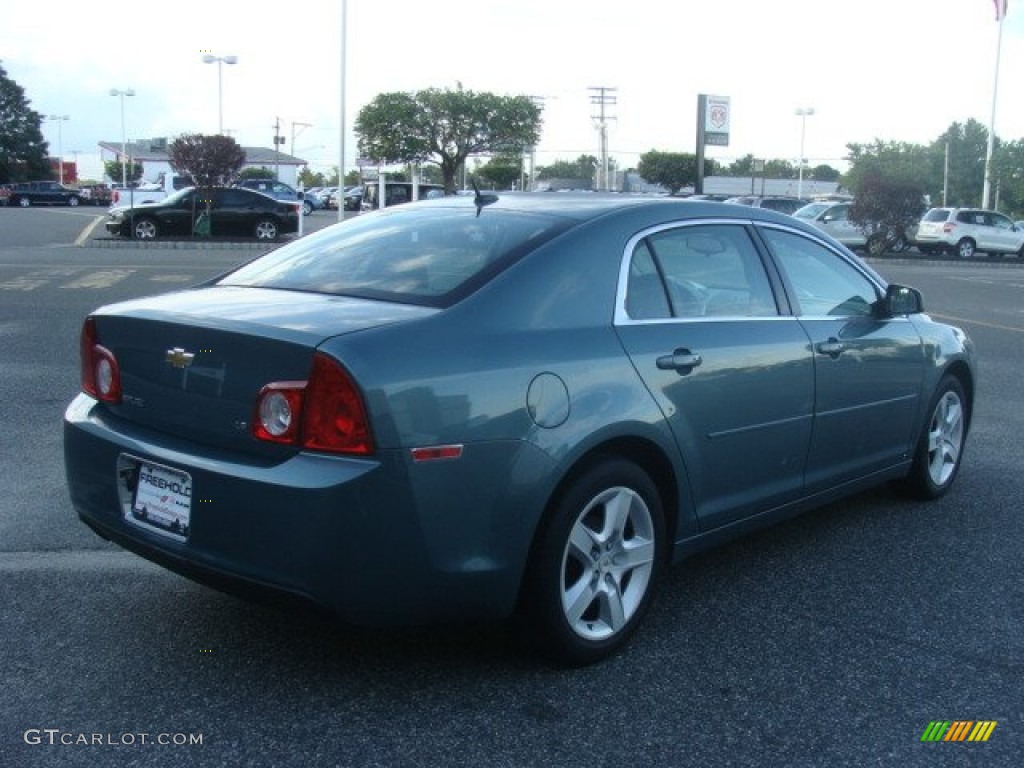 2009 Malibu LS Sedan - Silver Moss Metallic / Titanium photo #7