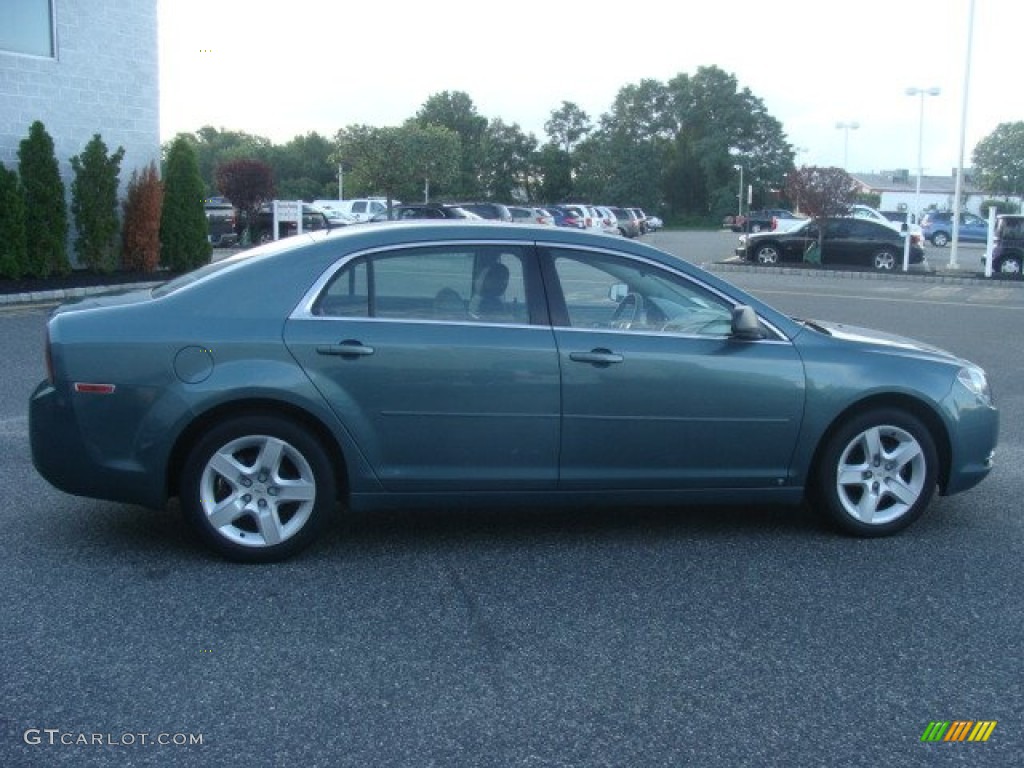 2009 Malibu LS Sedan - Silver Moss Metallic / Titanium photo #8