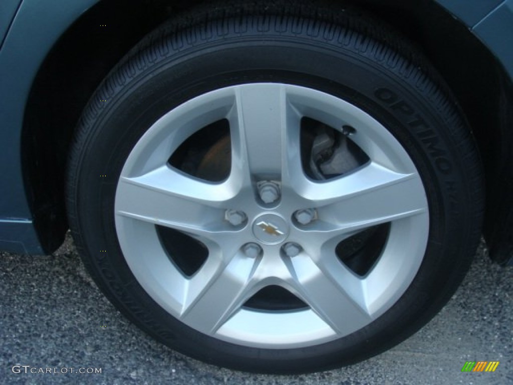 2009 Malibu LS Sedan - Silver Moss Metallic / Titanium photo #9