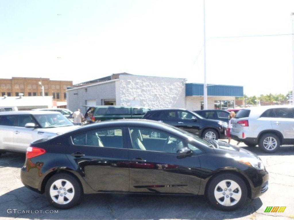 2015 Forte LX - Aurora Black / Gray Two Tone photo #1