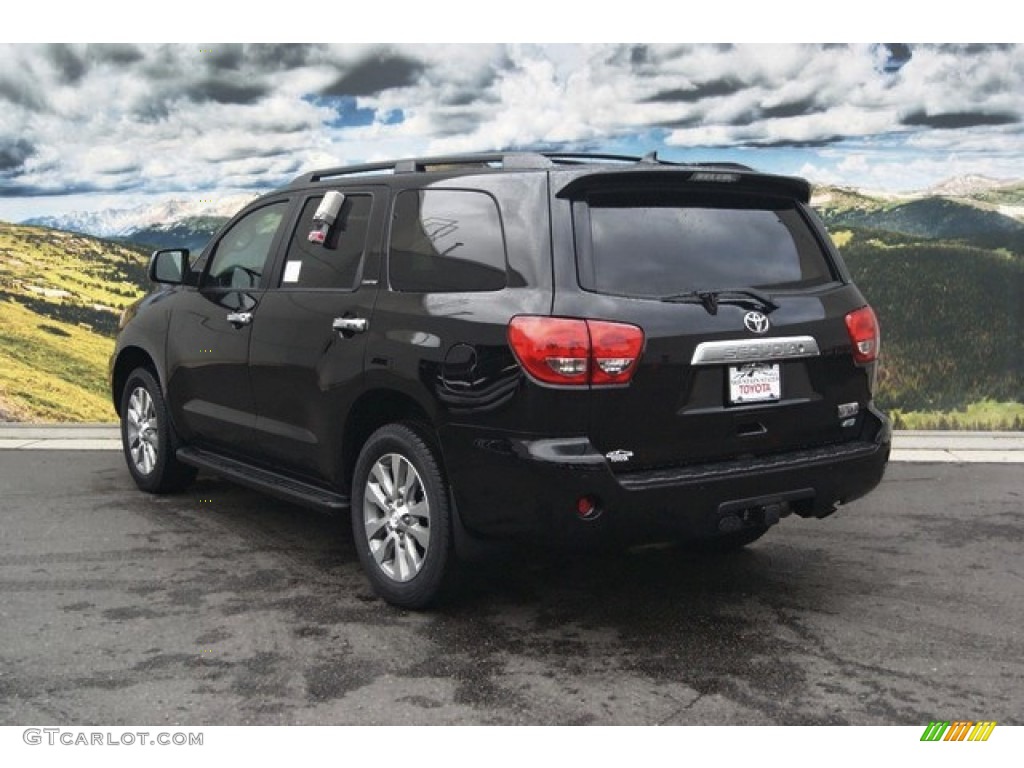 2015 Sequoia Limited 4x4 - Black / Gray photo #3