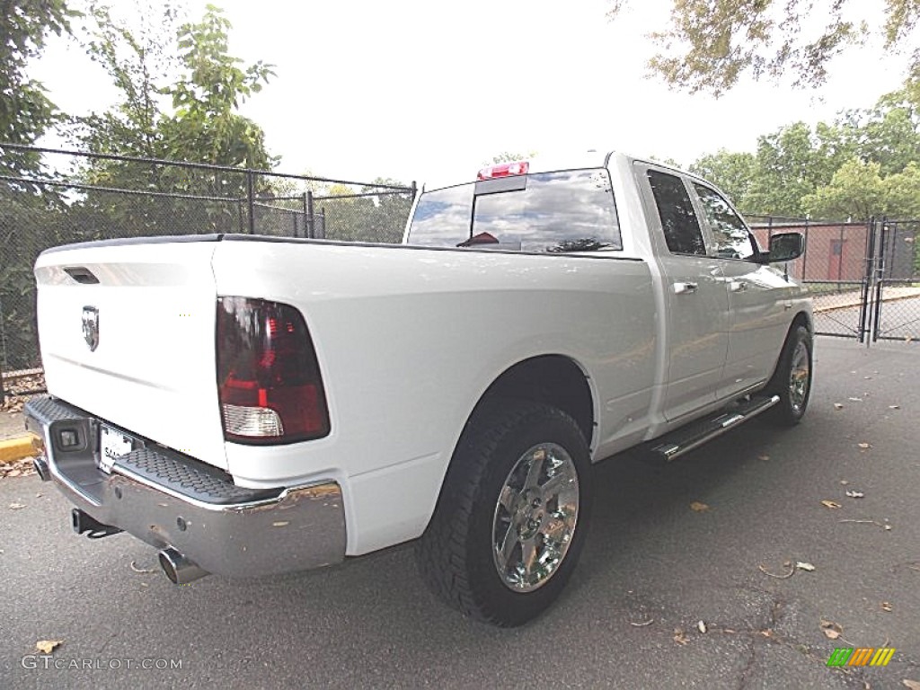 2011 Ram 1500 Laramie Quad Cab 4x4 - Bright White / Light Pebble Beige/Bark Brown photo #5