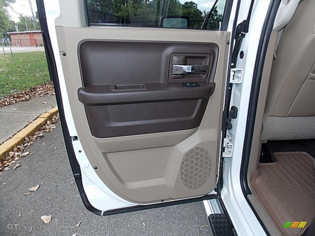 2011 Ram 1500 Laramie Quad Cab 4x4 - Bright White / Light Pebble Beige/Bark Brown photo #15