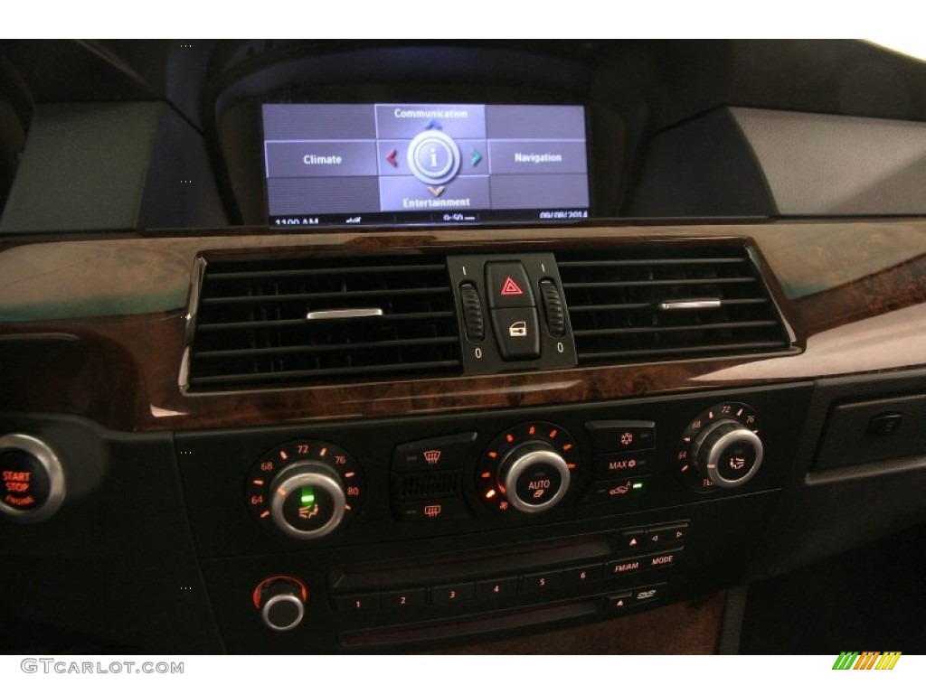 2009 5 Series 528xi Sedan - Platinum Grey Metallic / Black Dakota Leather photo #8