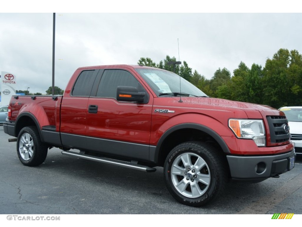 Royal Red Metallic 2009 Ford F150 FX4 SuperCab 4x4 Exterior Photo #97096678