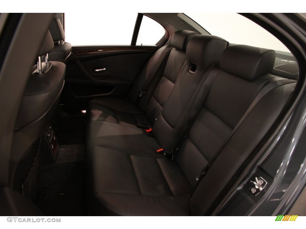 2009 5 Series 528xi Sedan - Platinum Grey Metallic / Black Dakota Leather photo #22