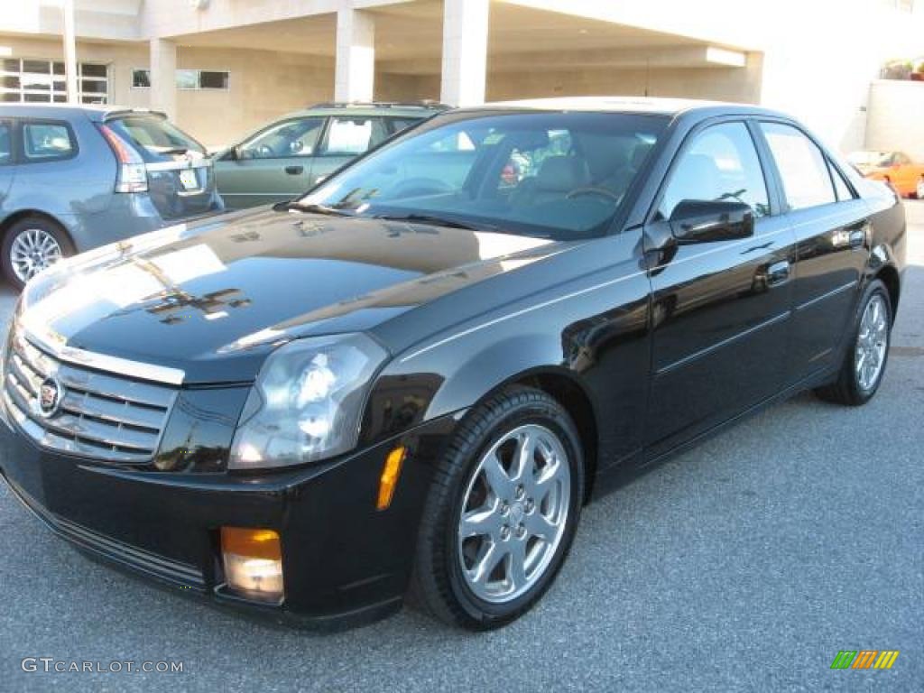 2003 CTS Sedan - Sable Black / Light Neutral photo #2