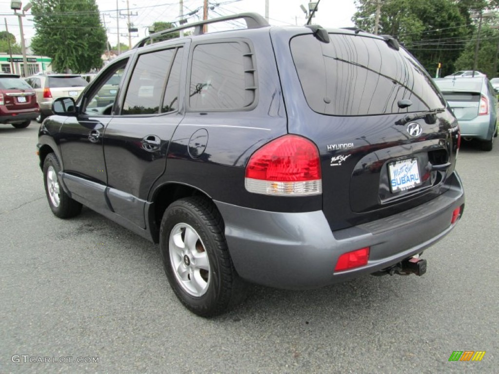 2005 Santa Fe GLS - Moonlit Blue / Gray photo #8