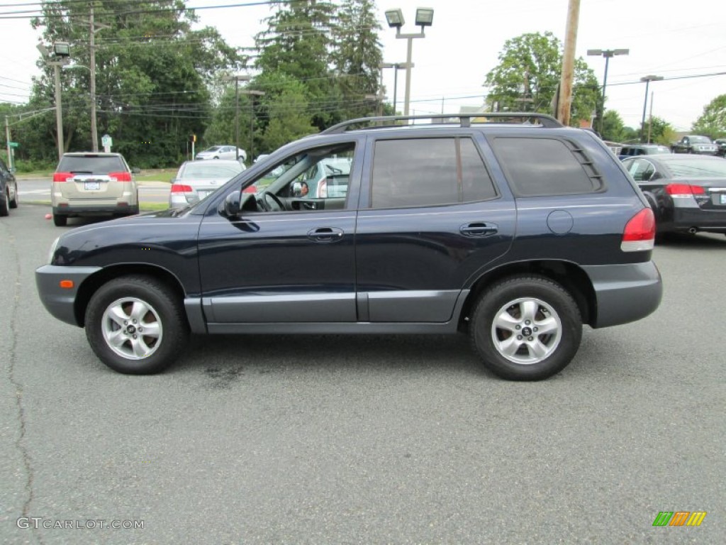 2005 Santa Fe GLS - Moonlit Blue / Gray photo #9