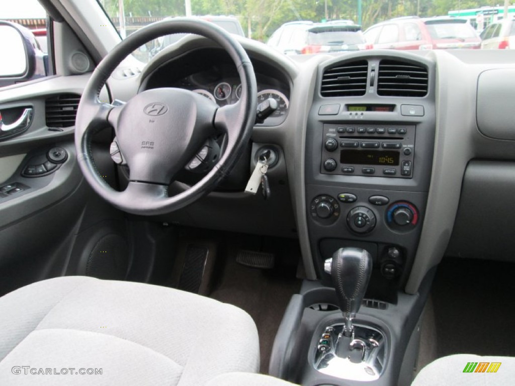 2005 Santa Fe GLS - Moonlit Blue / Gray photo #16