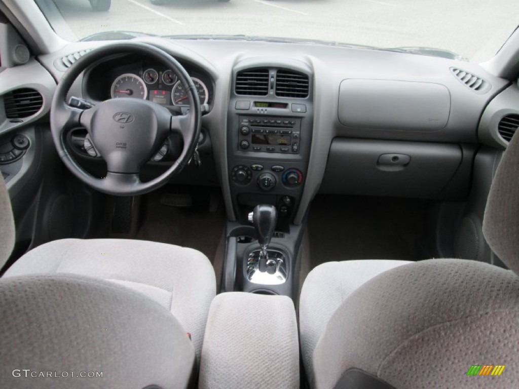 2005 Santa Fe GLS - Moonlit Blue / Gray photo #24