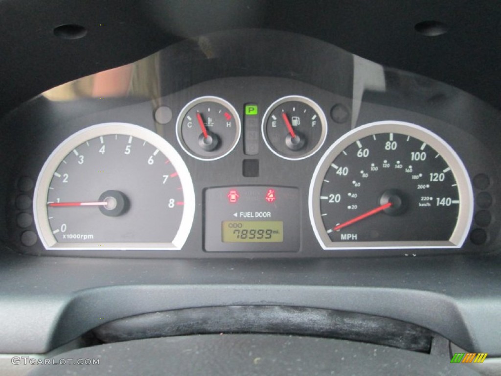 2005 Santa Fe GLS - Moonlit Blue / Gray photo #27